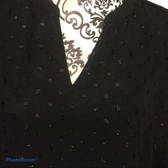 Maurices Deep Vneck black blouse - Picture 2 of 10